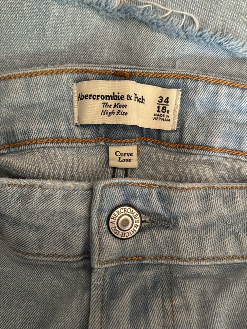 Abercrombie & Fitch Light Blue Straight Leg Jeans
